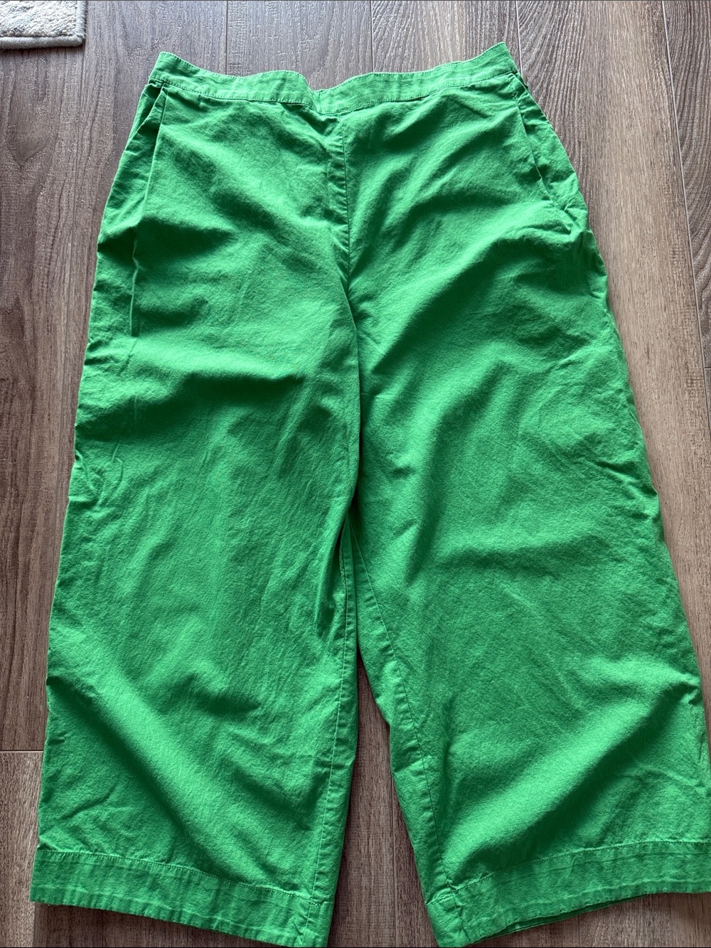 Joe Fresh Green Elastic Waist Cotton Pants